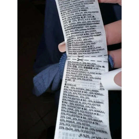 GAP Sleeveless Swing Dress Blue Criss-Cross Back Straps Size S/Petite - Picture 7 of 11